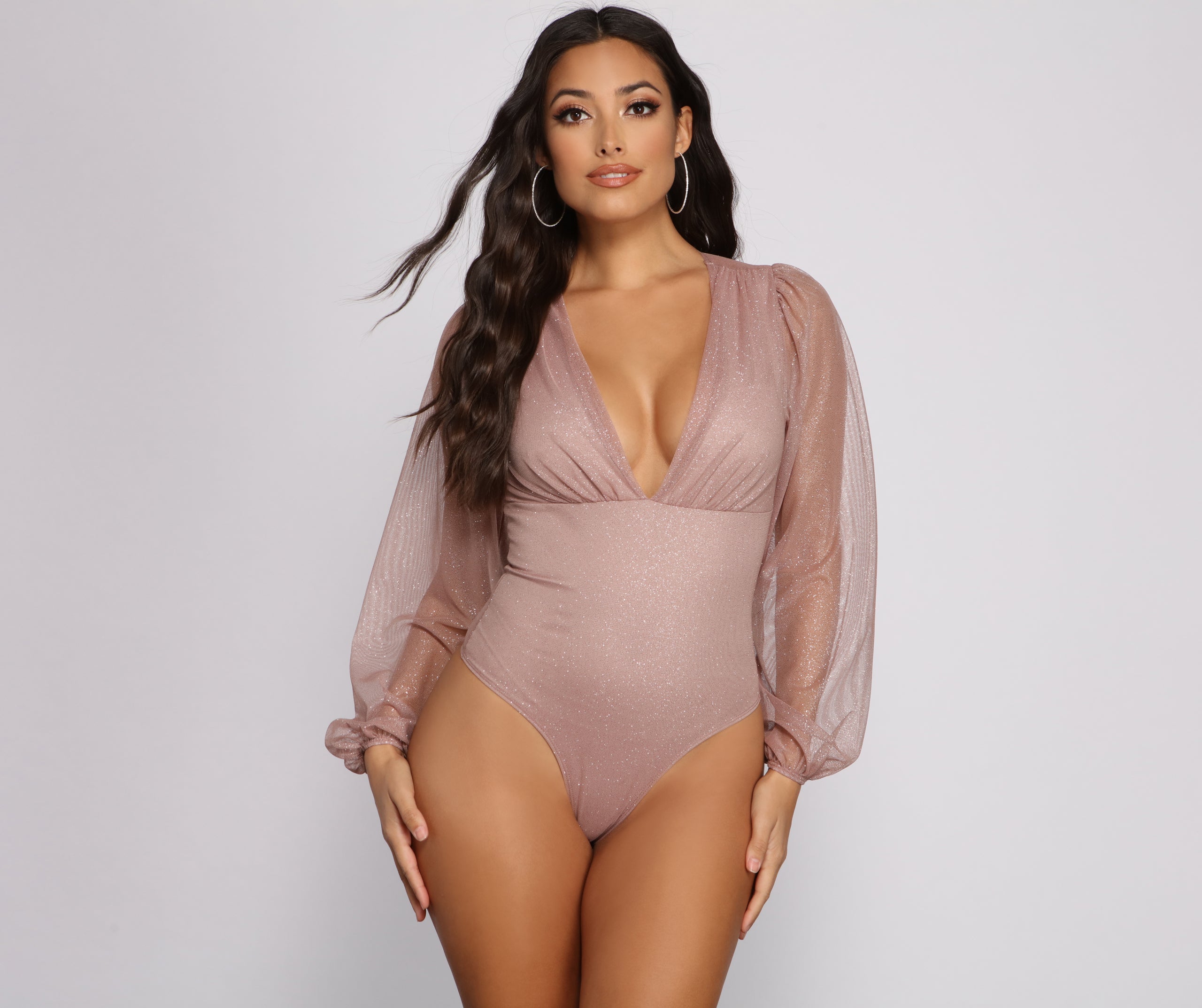 Glow Getter Bubble Sleeve Bodysuit