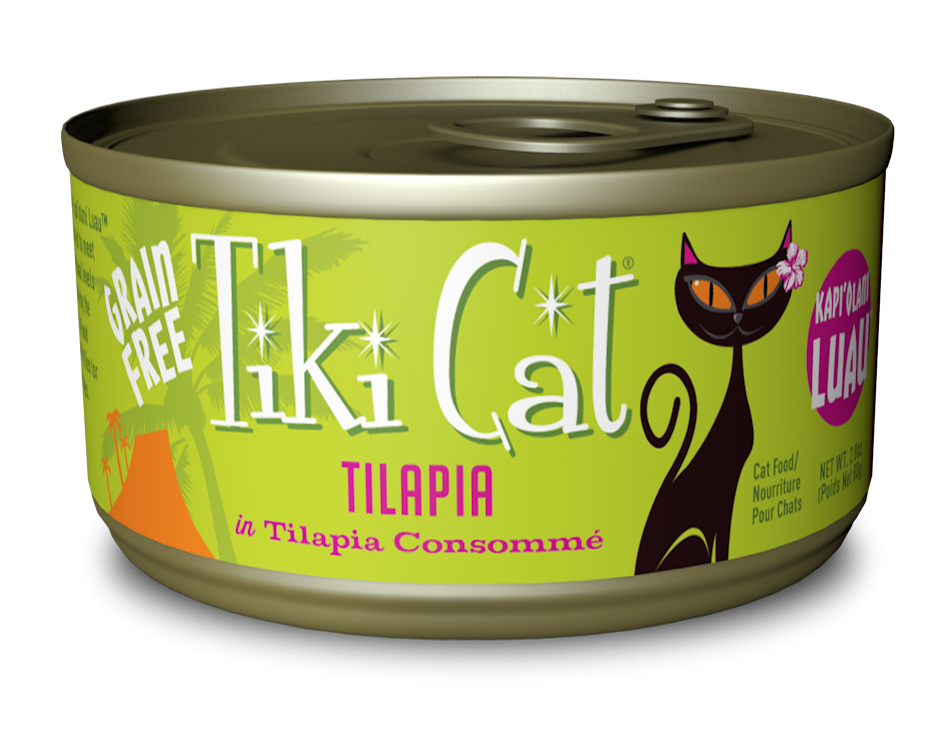 Tiki Cat KapiOlani Luau Grain Free Tilapia in Tilapia Consomme Canned