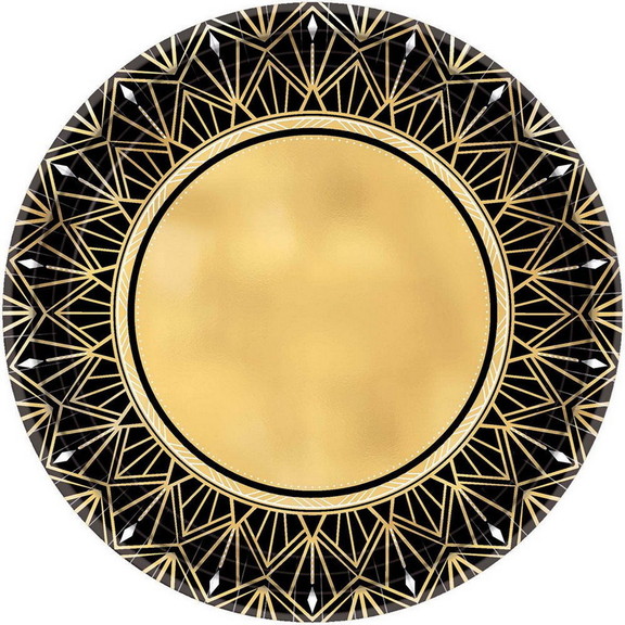 Amscan 269735 Glitz   Glam 10.5 Dinner Plate (8) ...