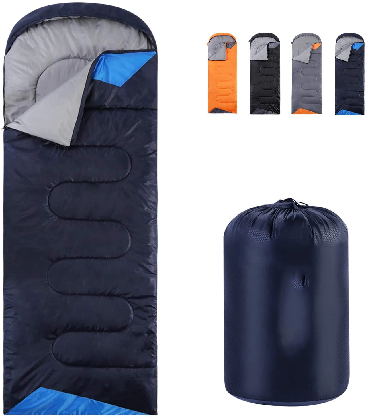 Lightweight Traveling Hike Outdoors Winter Double Zippers Waterproof Multipurpose Ultralight Adult Sleeping Bag For Camping