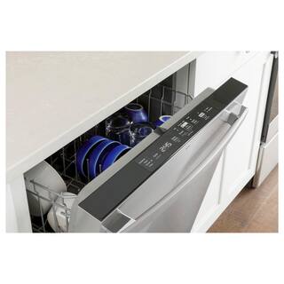 GE 24 in. Built-In Tall Tub Top Control Stainless Steel Dishwasher wSanitize Dry Boost 52 dBA GDT550PYRFS