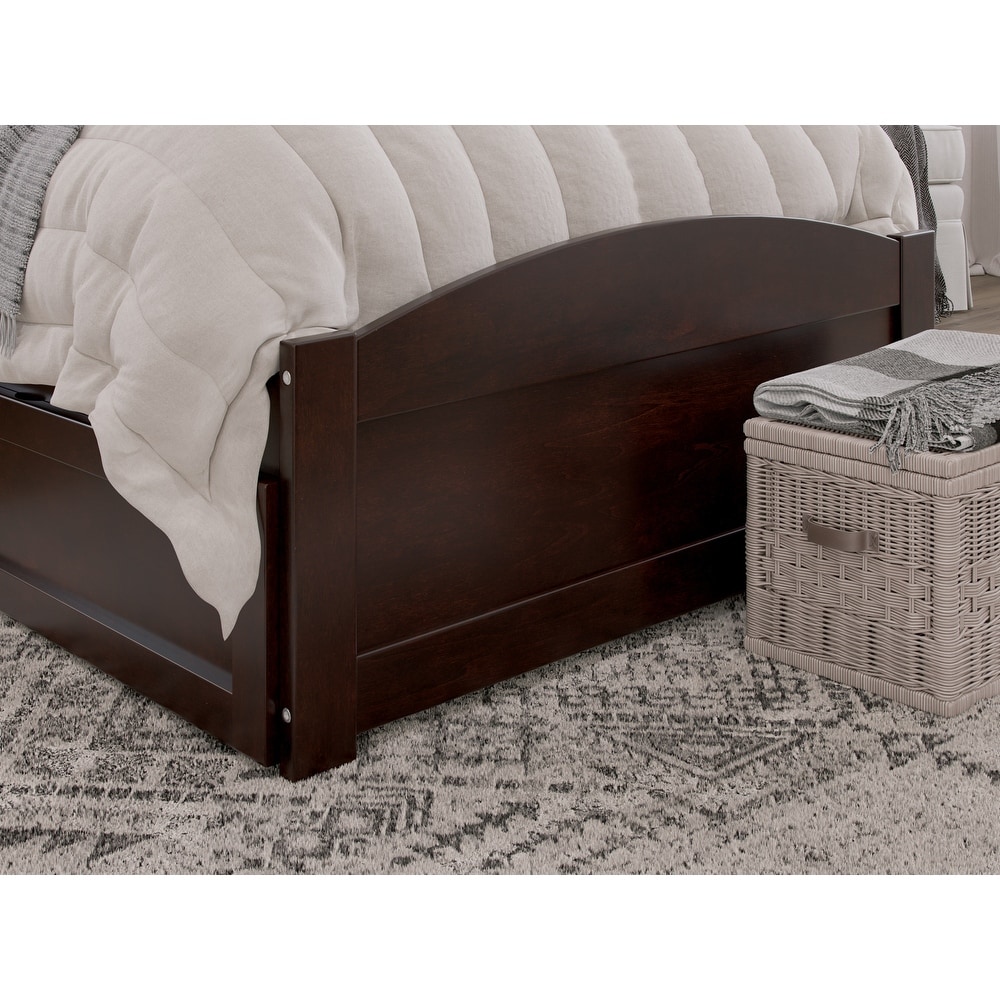 Warren Solid Wood Platform Bed with Footboard