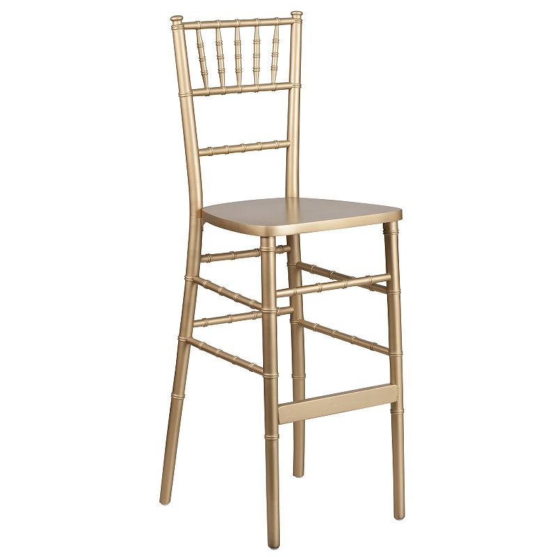 Emma and Oliver Gold Wood Chiavari Barstool Party and Event Rental