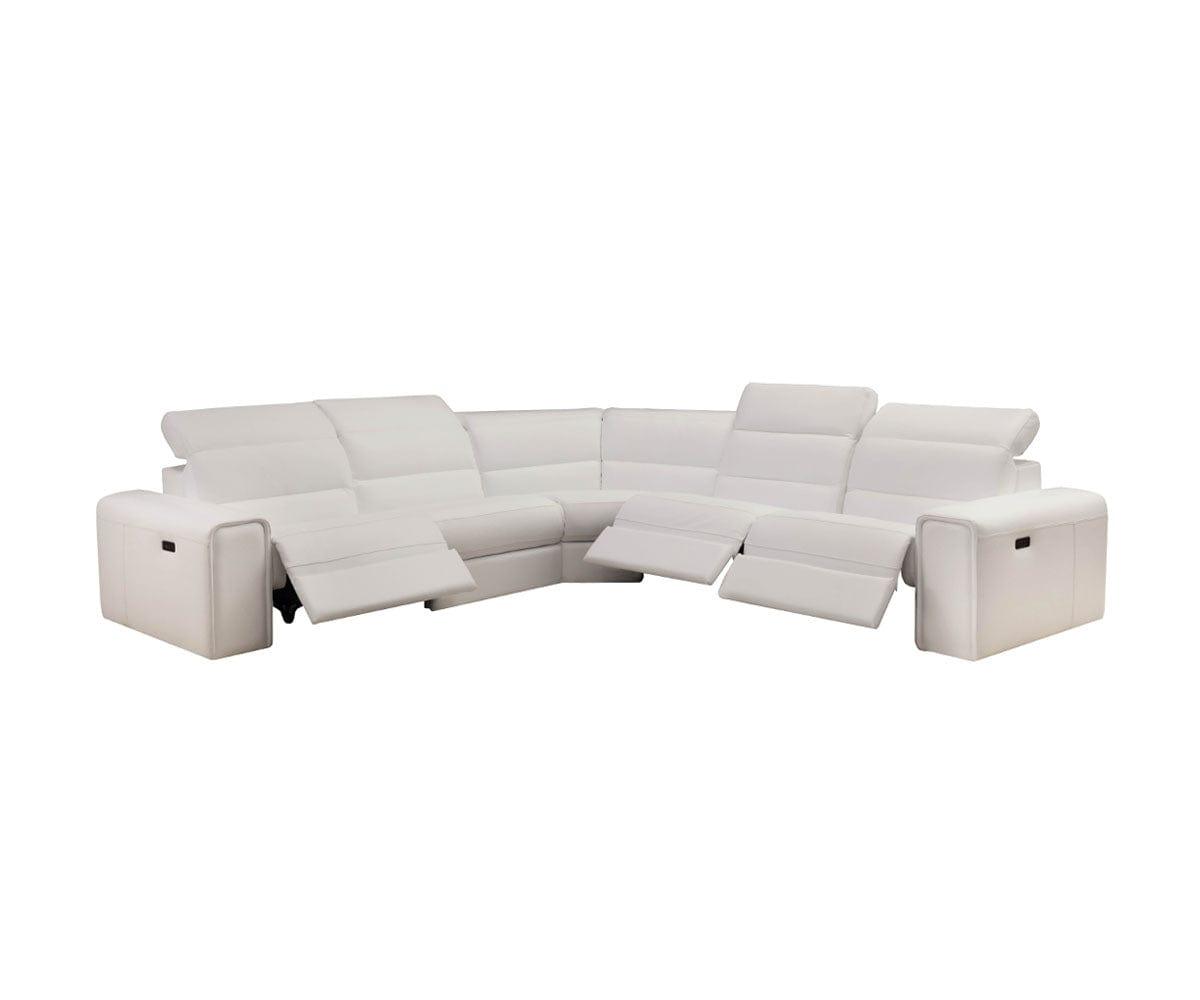 Angelo Leather Power Reclining Sectional