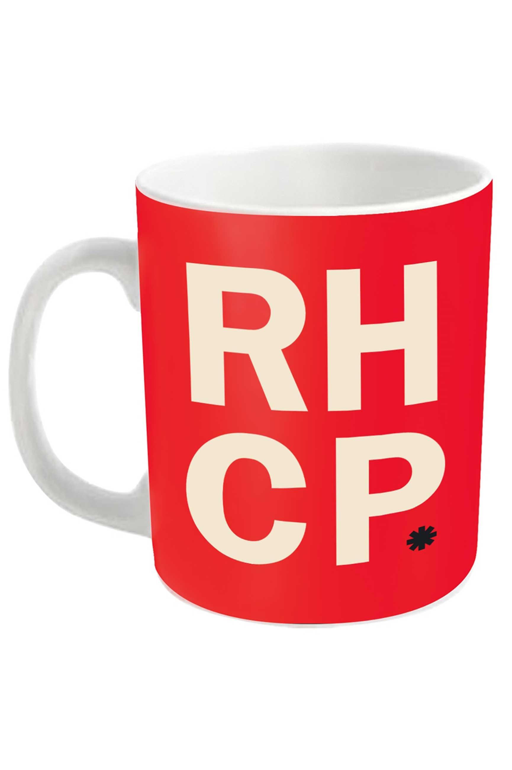 Red Hot Chili Peppers Mug Stacked Band Logo new Official White Boxed