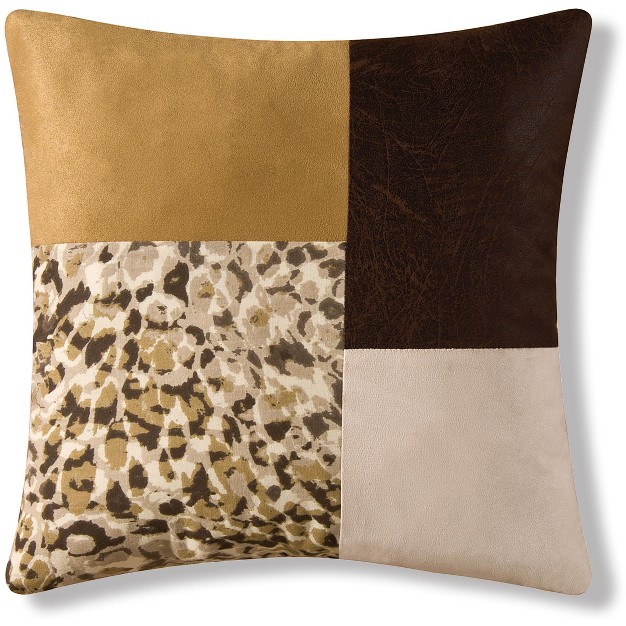 X 16 quot Sabi Sands Pieced Throw Pillow