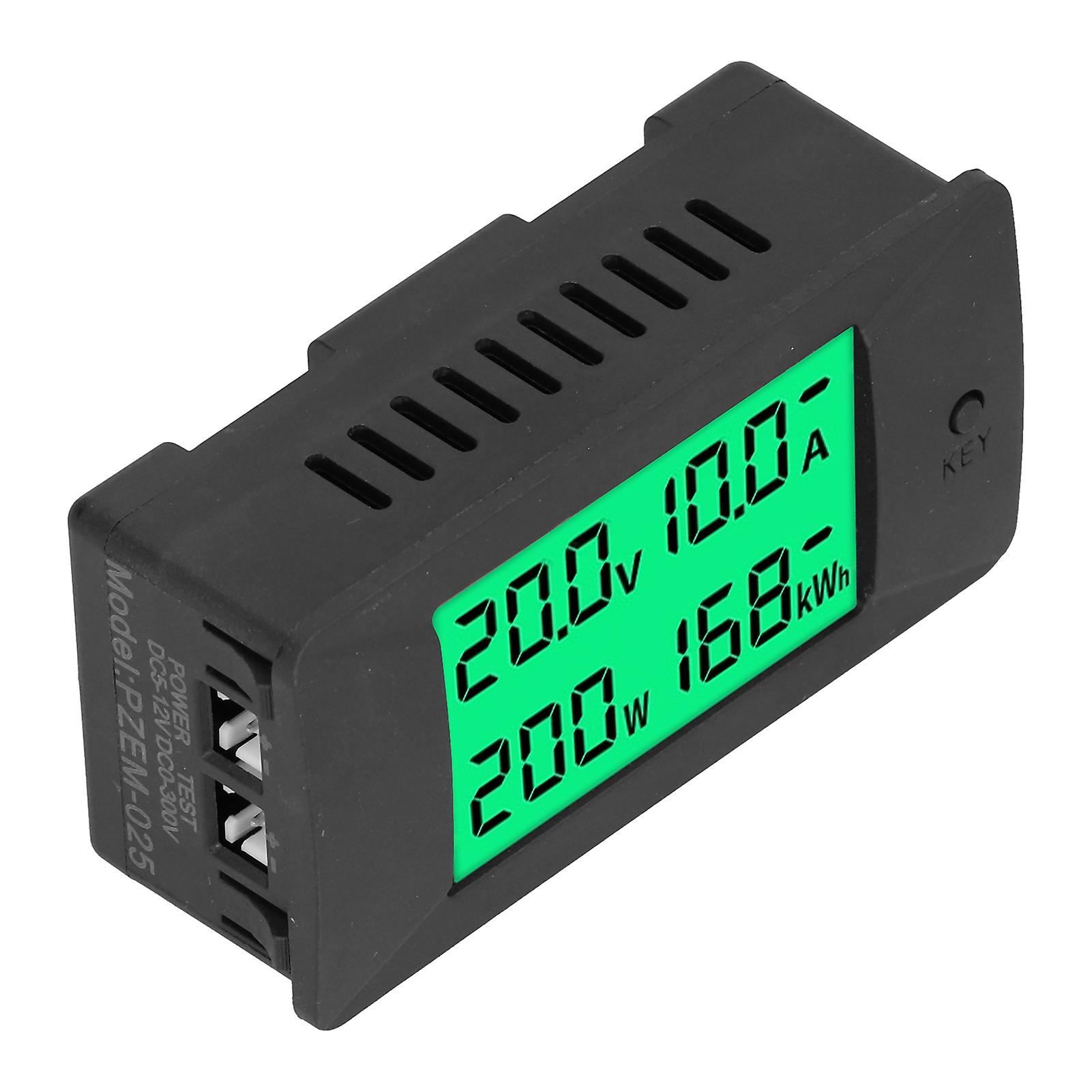 Energy Meter Lcd Digital Display Voltage Current Monitor Voltmeter Dc 512v Pzem025