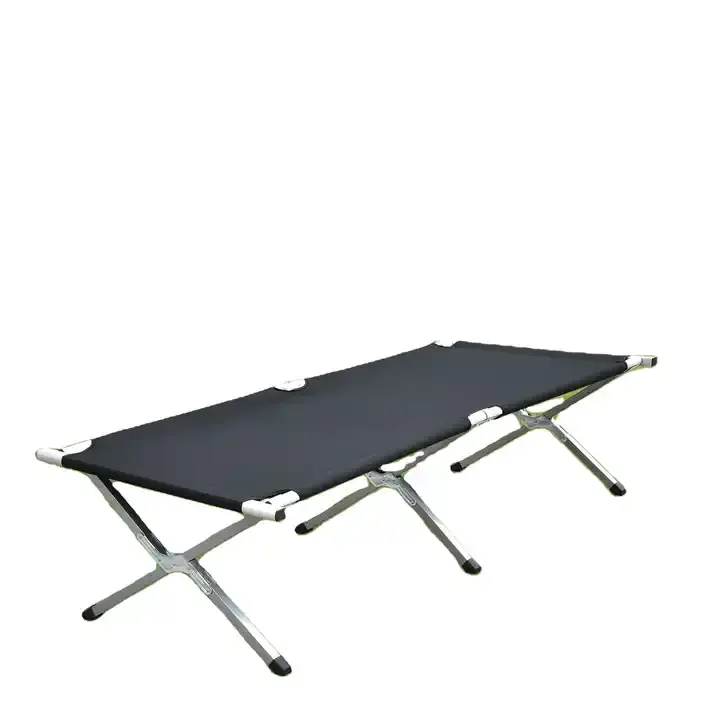 Factory make camping cot high quality outdoor use camping stackable cots tactical waterproof folding bed