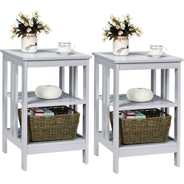 3-Tier End Table Set of 2