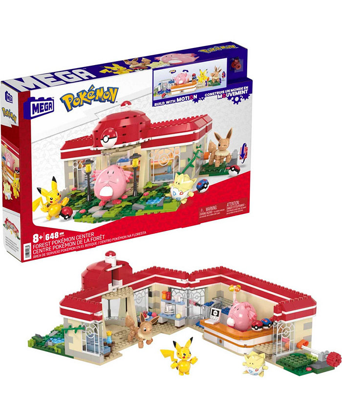 Pokemon MEGA Building Toy Kit  Forest Pokemon Center-648 Pieces