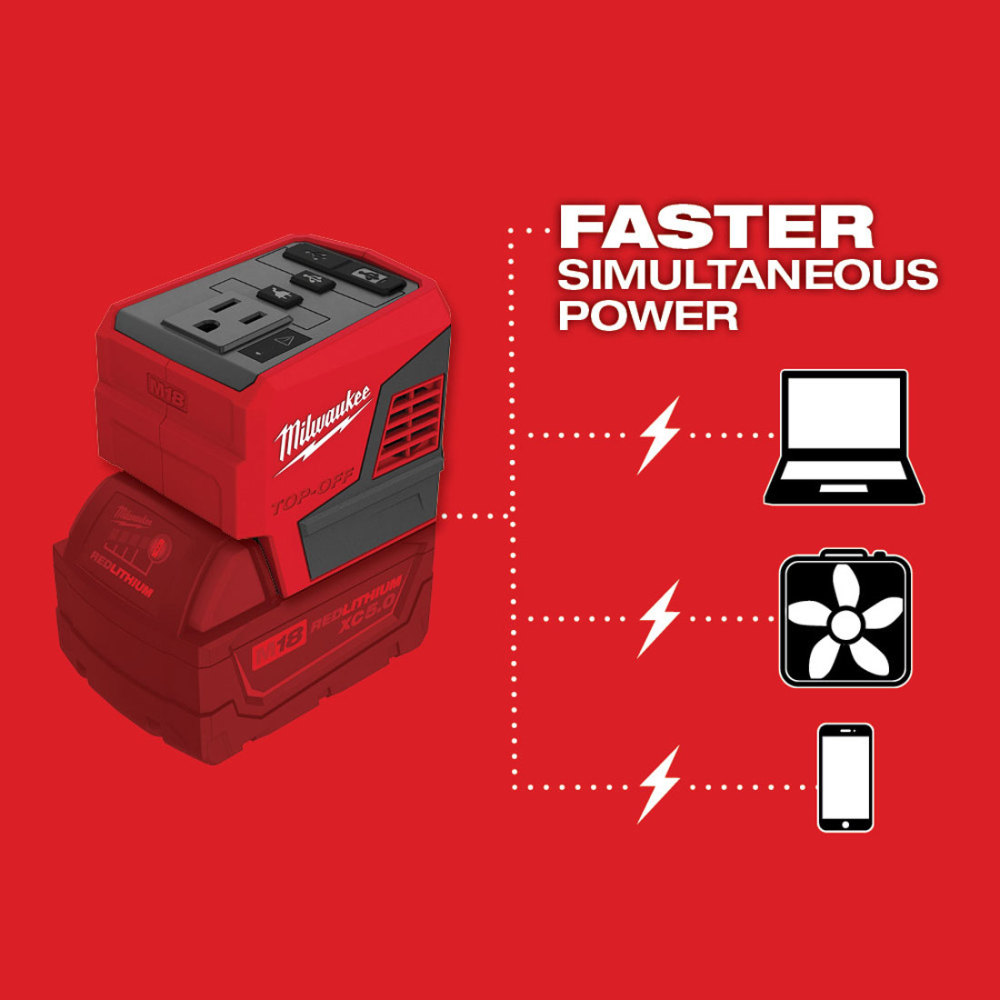 M18 TOP-OFF 175W Portable Power Supply Inverter