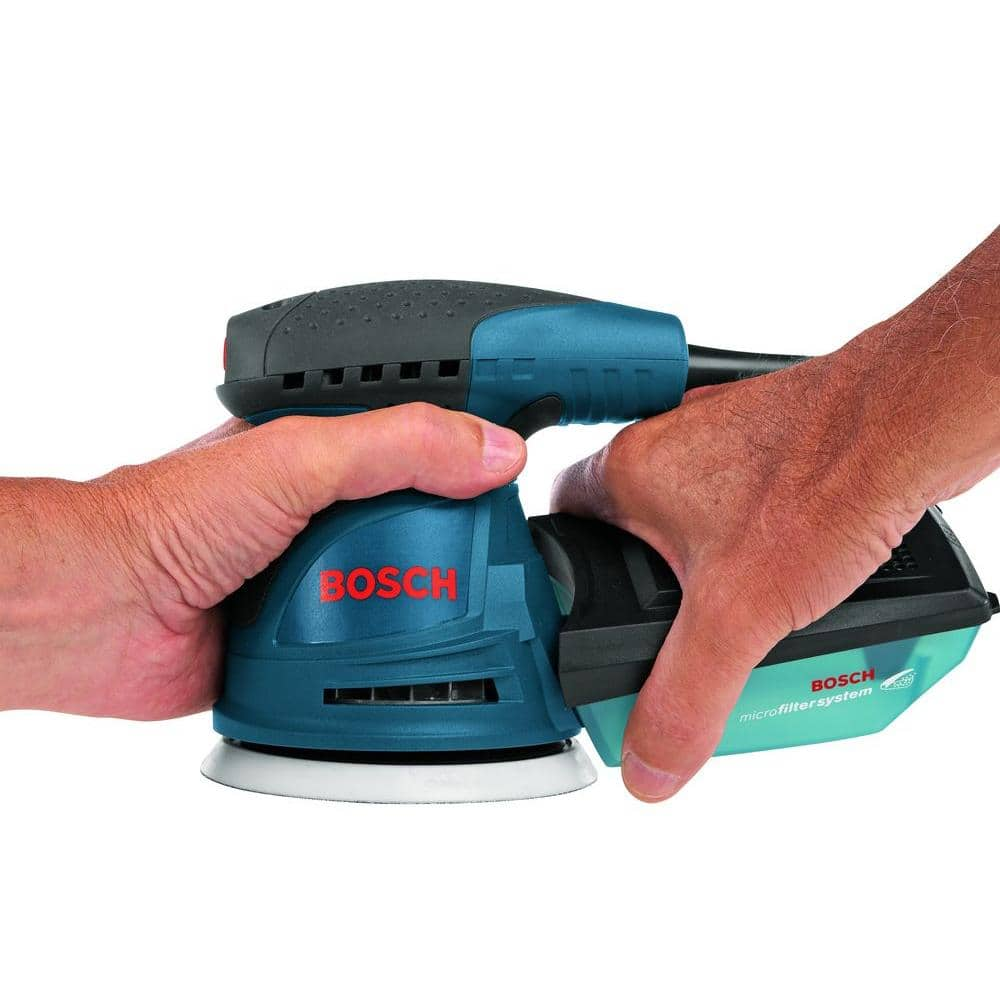 Bosch 2.5 Amp 5 in. Corded Variable Speed Random Orbital Sander/Polisher Kit with Carrying Bag ROS20VSC