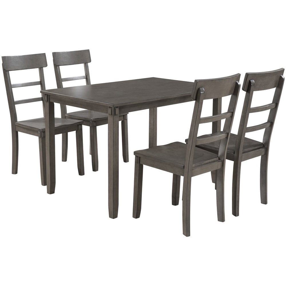 Harper   Bright Designs 5 piece Wood Dining Set