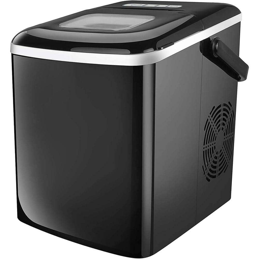 26 lbs Countertop Portable Ice Maker Machine in Black