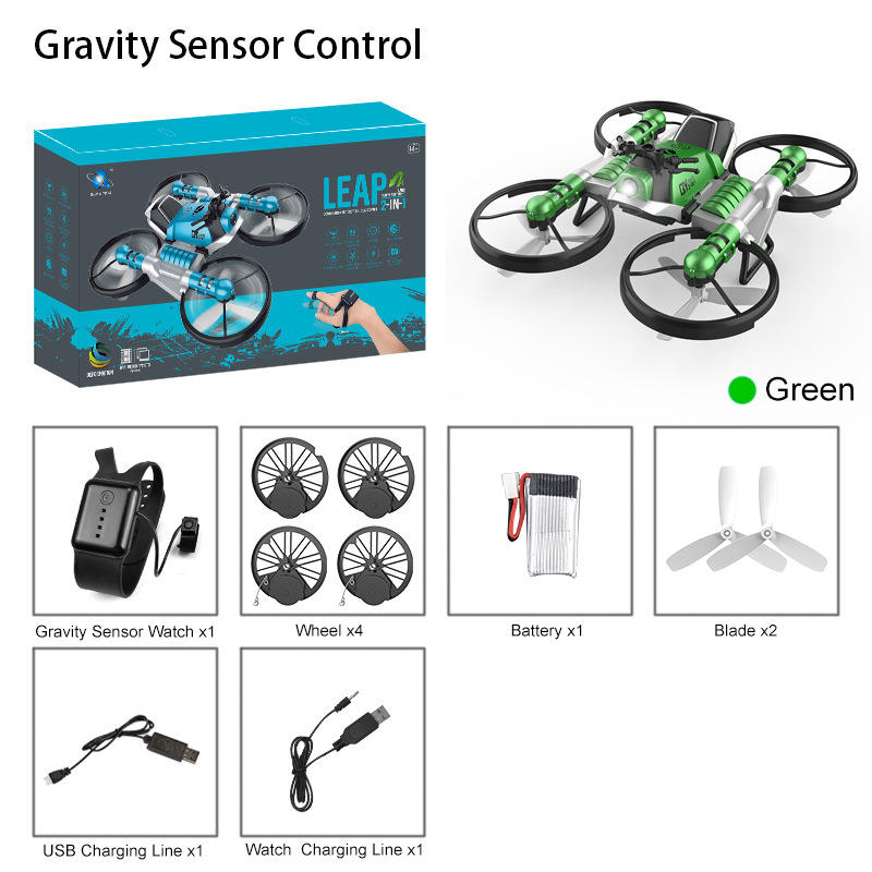 Remote Control Toy Rc Car Motorbike Mini Race Hand Gesture Sensing Drones Bike 2 In 1 Motorcycle Drone