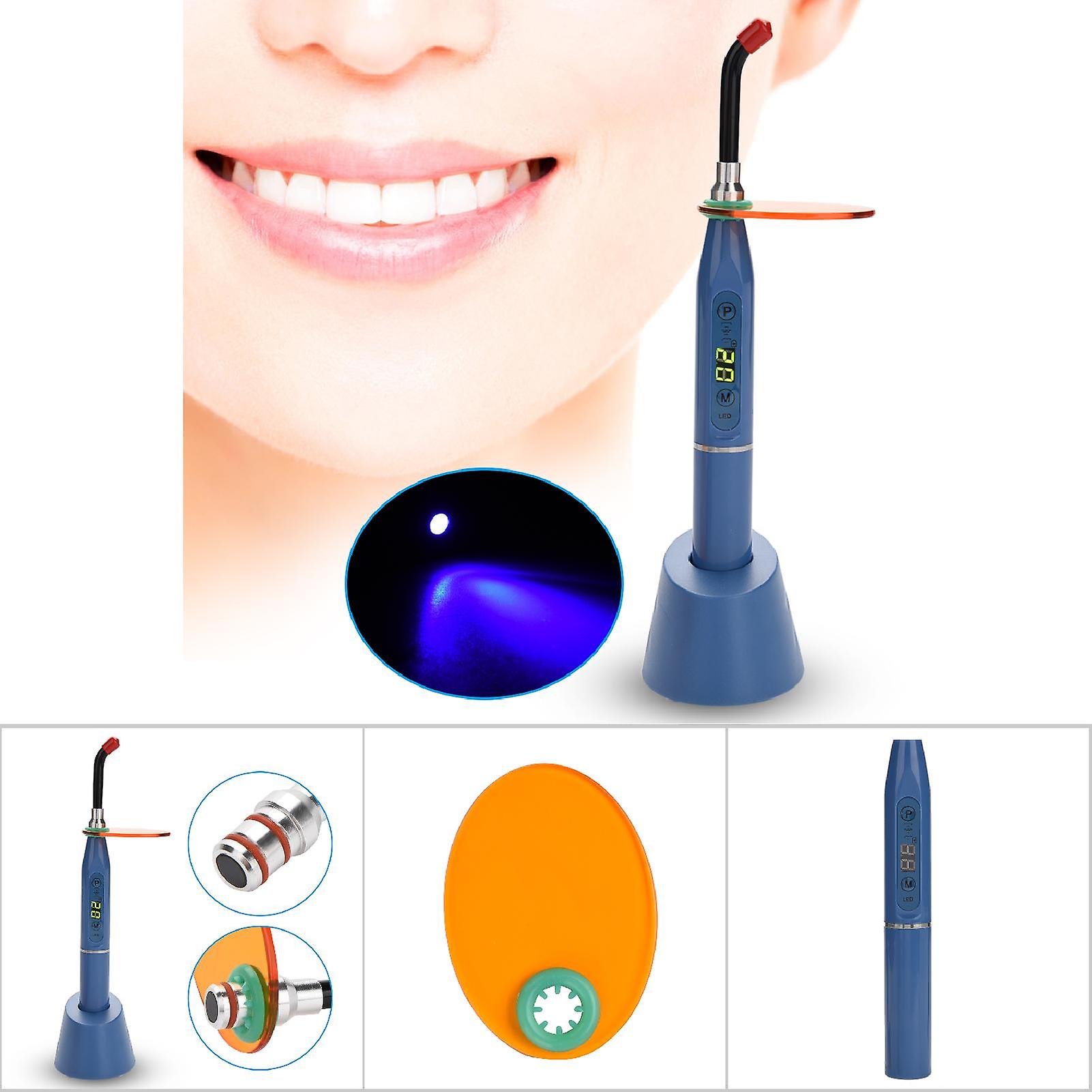 5w Big Power Cordless Led Curing Light Lamp Dental Equipment (blue)