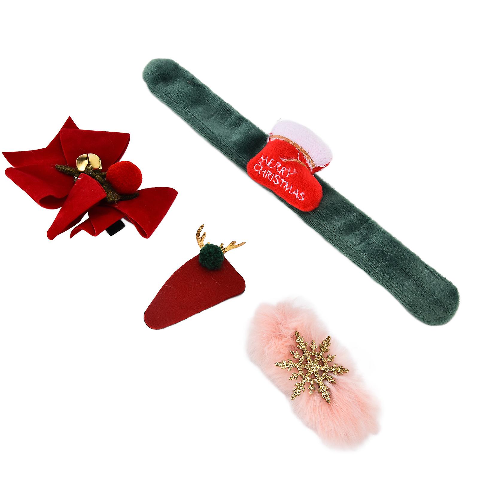 Christmas Slap Bracelets Premium Material Comfortable Fluff Environmental Friendly Snap Bracelets Kids