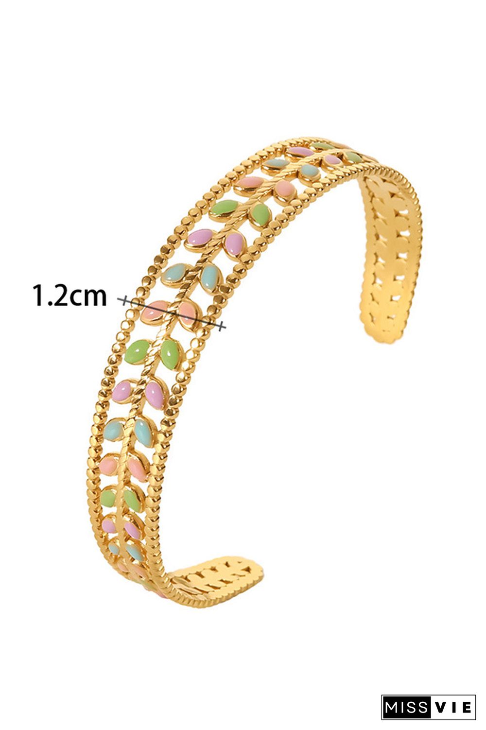 Gold Titanium Steel Bracelet MOQ 5pcs