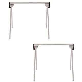 Stanley 31 in. W x 29 in. Folding Metal Sawhorse (2 Pack) STST60997