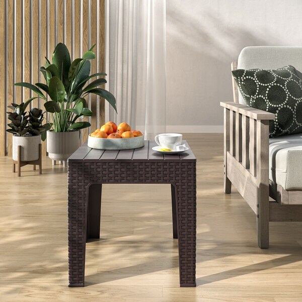 Trillia Resin Outdoor End Table