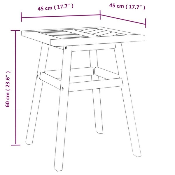 vidaXL Side Table 17.7