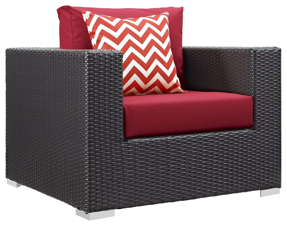 3 Pieces Patio Set  Chairs With Padded Seat  ampSquare Corners   Midcentury   Side Tables And End Tables   by Declusia  Houzz