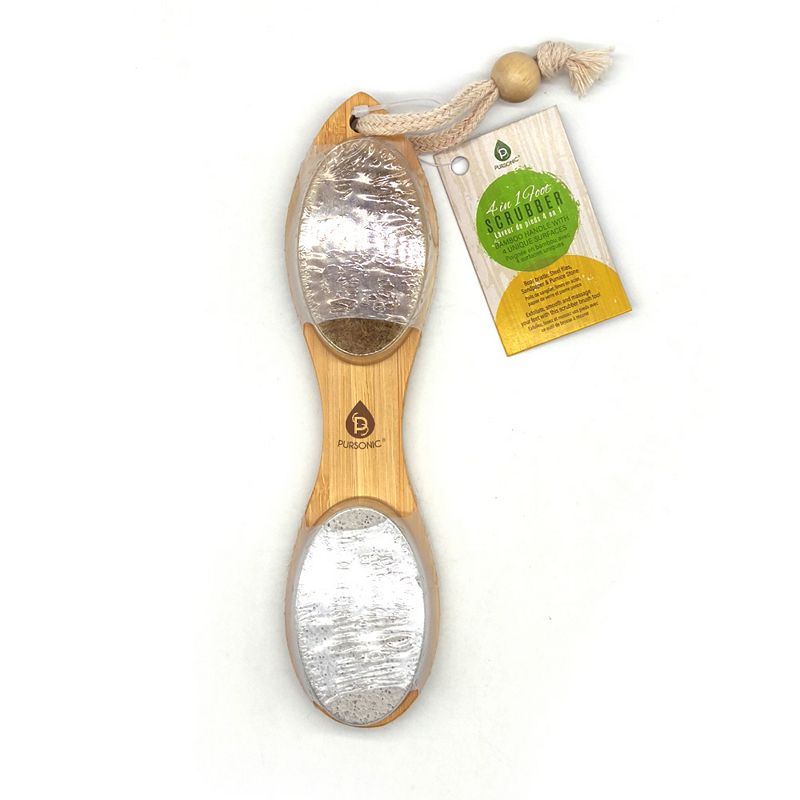 Pursonic 100% Natural Wood Bath Body Brush Set