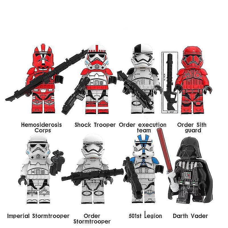 8pcs Star Wars Children's Assembled Building Blocks Minifigure Toys