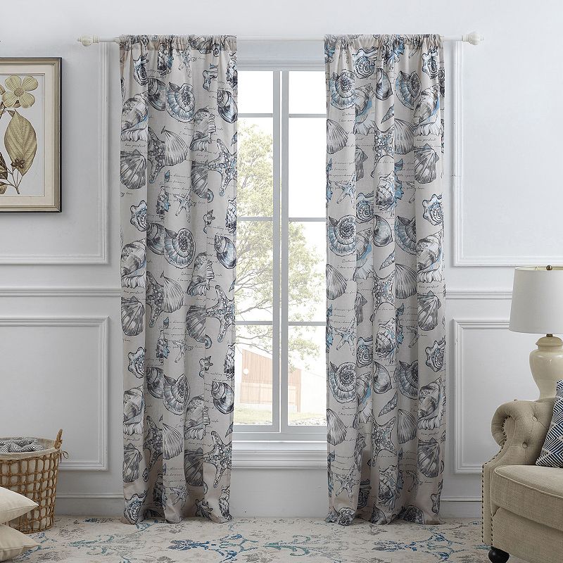 Barefoot Bungalow 2-pack Cruz Window Curtain Set