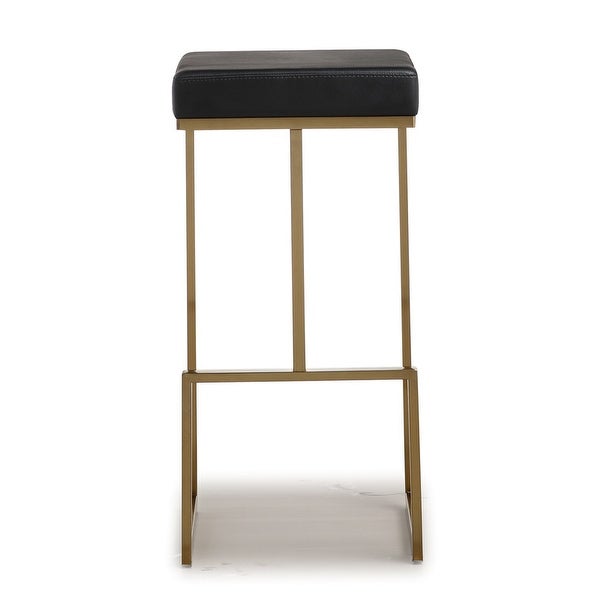 Ferra Black Gold Steel Barstool (Set of 2)