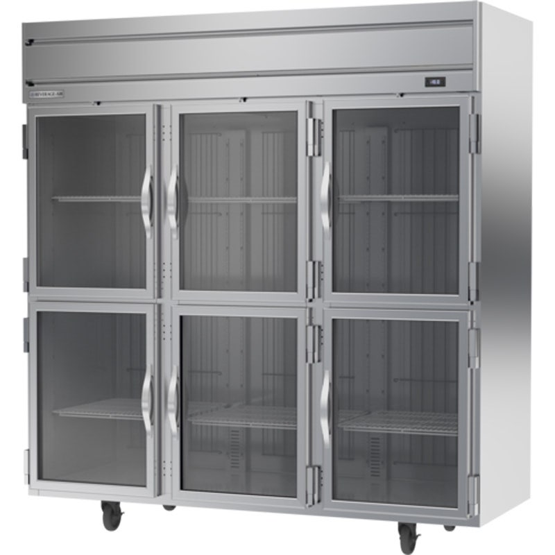 Beverage-Air HFP3HC-1HG Reach-In Freezer， Horizon Series， Glass Half-Doors， 3-Section