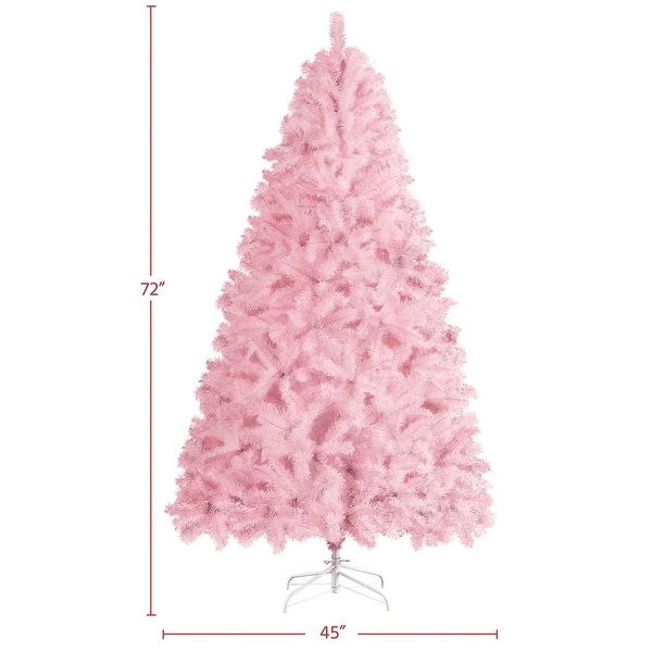 Yaheetech 6Ft/7.5Ft Hinged Spruce Artificial Christmas Decorative Tree