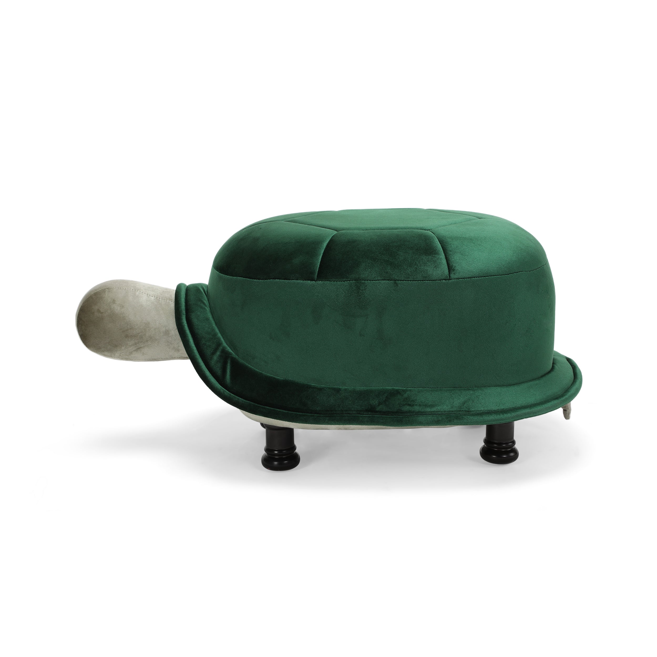 Azariah Velvet Turtle Ottoman