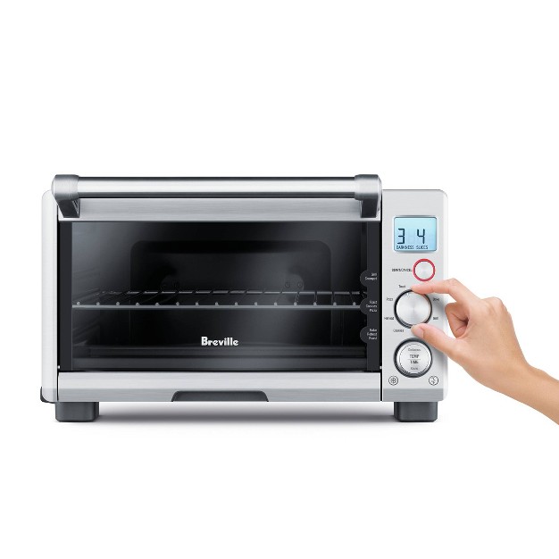 Breville 1800w Compact Smart Toaster Oven Brushed Stainless Steel Bov650xl