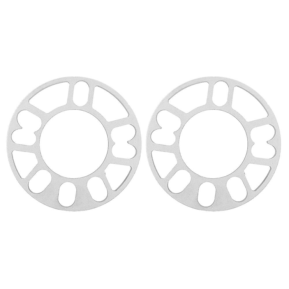 2pcs 10mm Aluminum Alloy Wheel Spacers Shims Universal Fit For 4/5 Stud Wheel