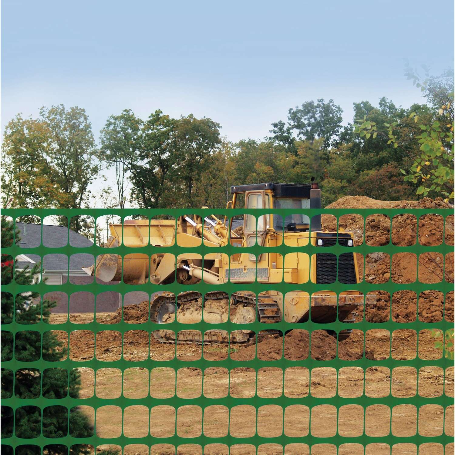 Tenax Guardian 4 ft. H X 100 ft. L Polyethylene Barrier Netting Green