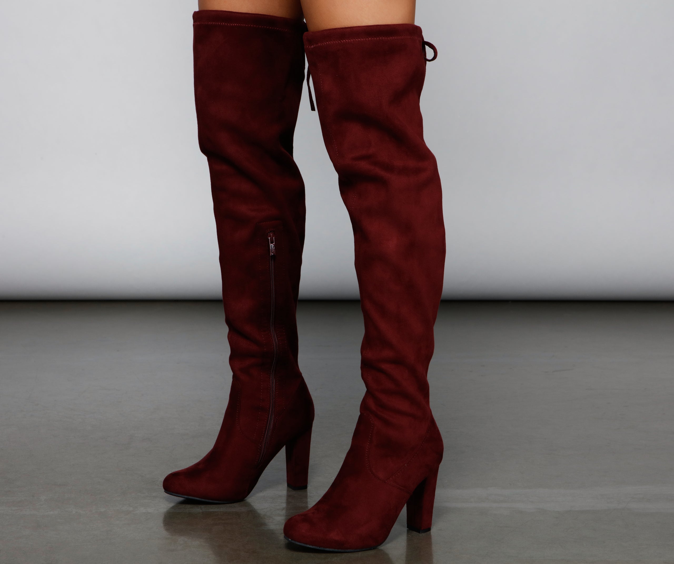 Essential Over The Knee Faux Suede Boots