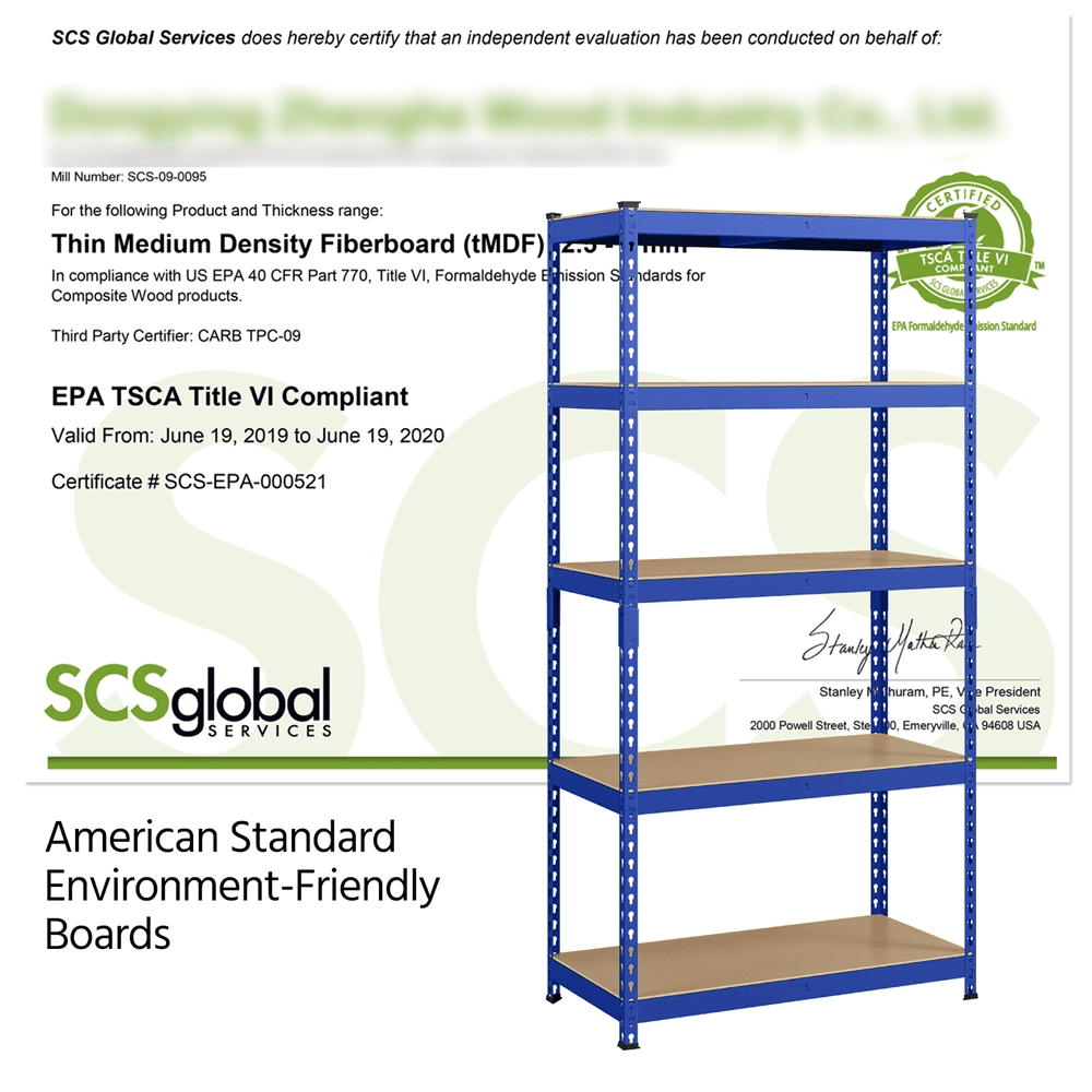 SmileMart 5 Shelf Adjustable Boltless Metal Storage Shelf Unit, Blue