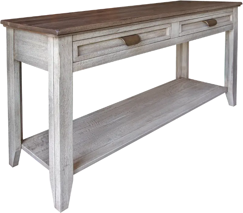 Sahara Brown Two-Tone Sofa Table