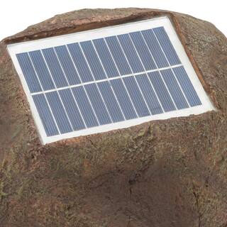 Alpine Corporation Waterproof Bluetooth Solar-Powered Outdoor Wireless Rock Speaker - Set of 2 QLP952SLR-2