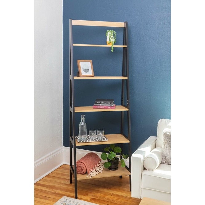 Five Tier Ladder Shelf. Storage Shelving  Bookshelf  or Bookcase