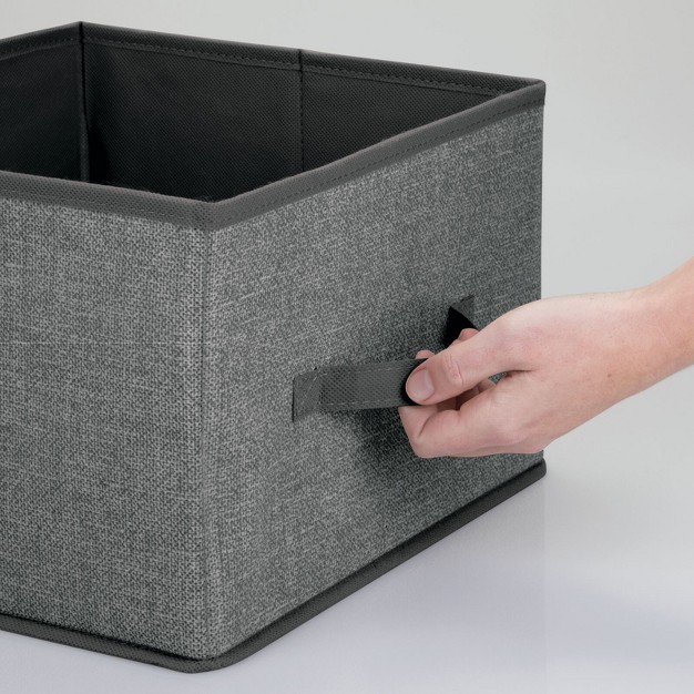 Mdesign Foldable Fabric Bin For Cube Organizer