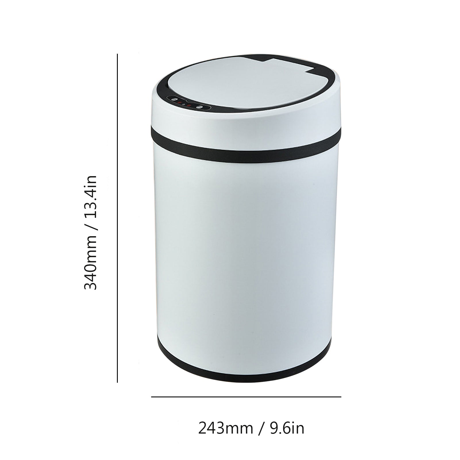 Romacci 8L Automatic Inductive Trash Can USB Rechargeable Touchless Smart Sensor Waste Basket Dustbin for Home Kitchen Office Bedroom Living Room