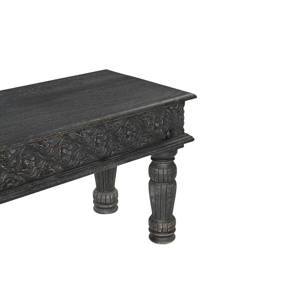 Milton Carved Dining Bench