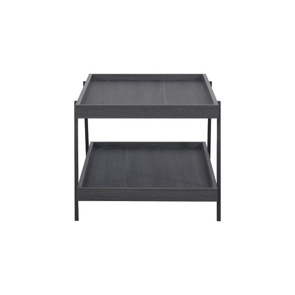 Yarlow Black Coffee Table - 2 Tier