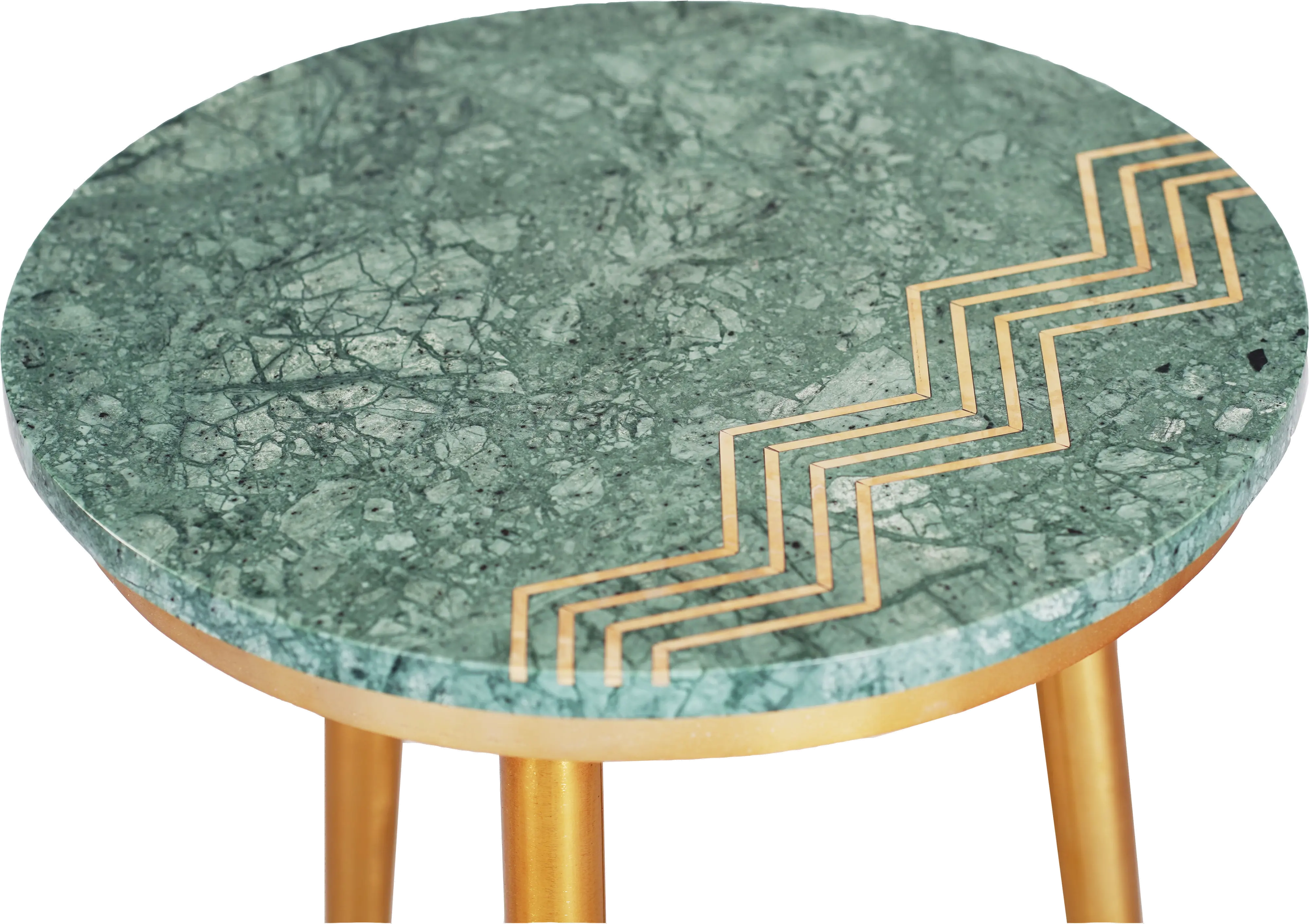 Avery Green Marble Nesting Tables， Set of 2