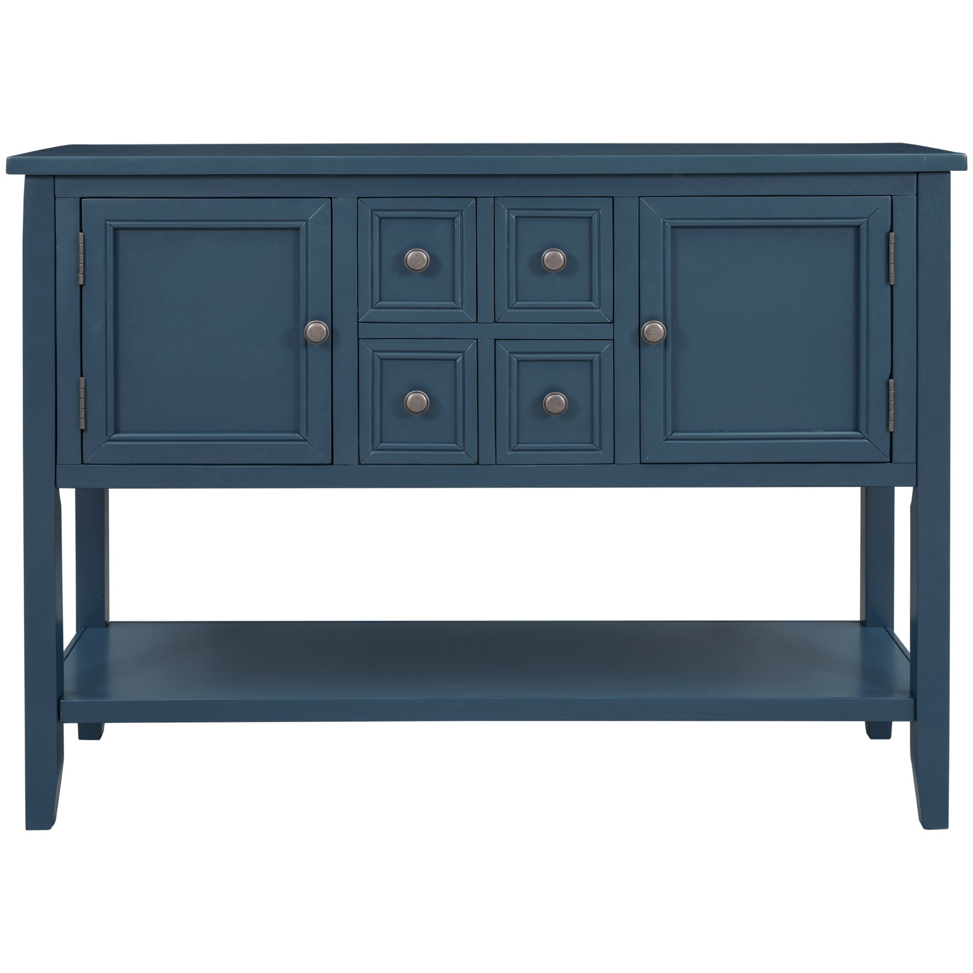 Avisha Cambridge Series Console Table with Shelf in Light Navy - 46