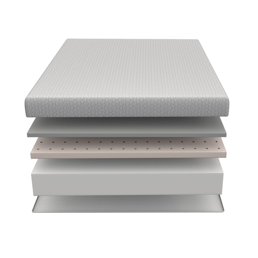 Caspia Contemporary White 8 inch Memory Foam Mattress by Furniture of America