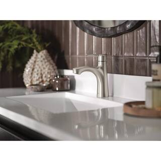 MOEN Findlay Single-Handle Single-Hole Bathroom Faucet in Spot Resist Brushed Nickel 84516SRN