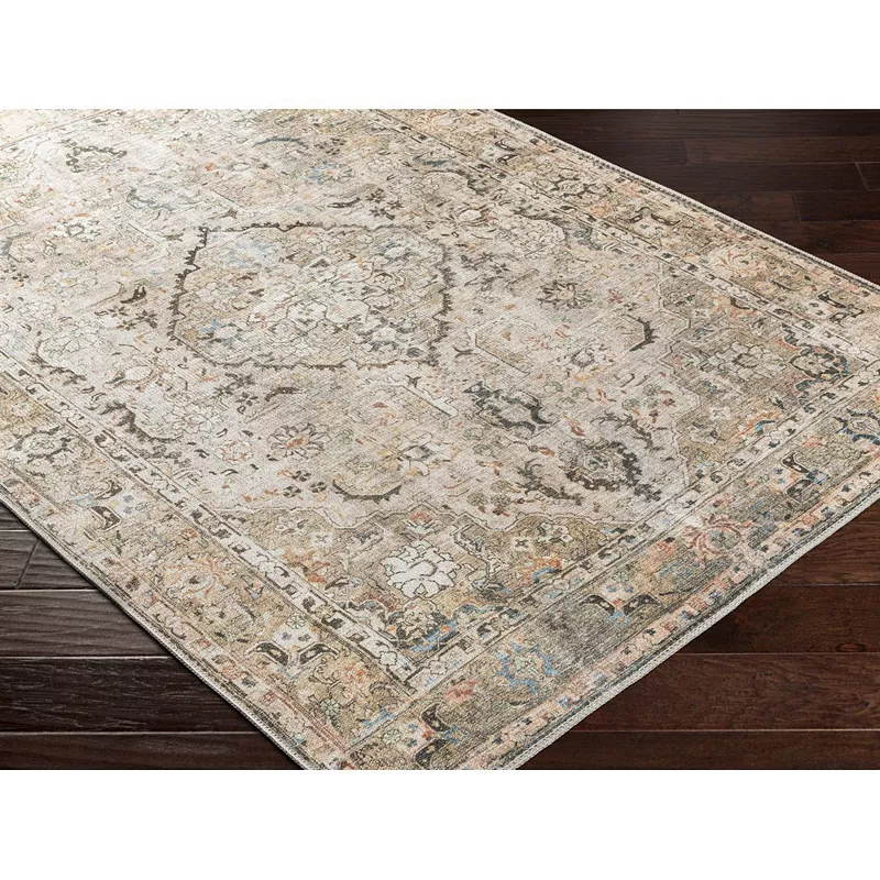 Goose Lake Traditional Washable Area Rug